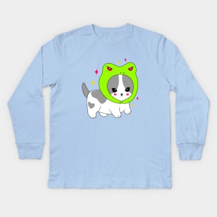 Cat and frog costume Kids Long Sleeve T-Shirt